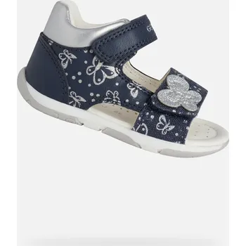 Dámské sandále Dívky první kroky Geox Tapuz Tmavě modrá - Holky GEOX modrá | bílá | šedá 3424170