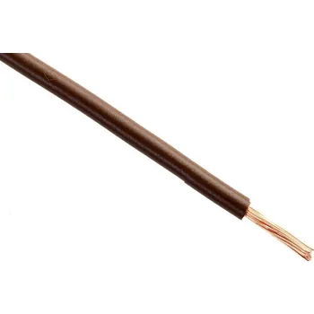 elektrický kabel lanko CYA 6 hnědá H07V-K