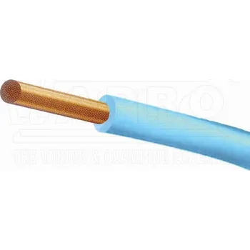 elektrický kabel vodic CY 4 světle modrá H07V-U