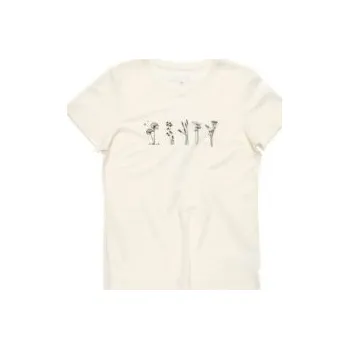 Devold CLASSIC FLOWERS dámské triko s krátkým rukávem White