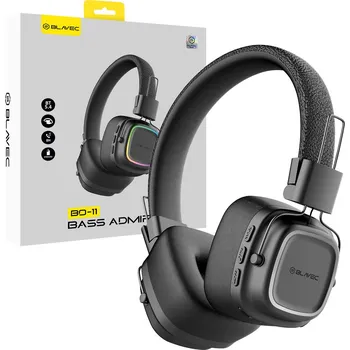Sluchátka Bezdrátová sluchátka Blavec Over-ear BO-11 Bass Admiral (BO11-B) black