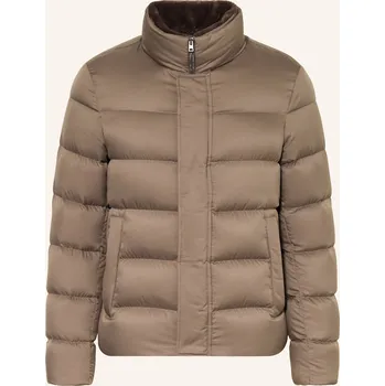Pánská bunda Herno Pánská Péřová Bunda S Odnímatelnou Umělou Kožešinou,...