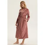 Hebký dámský župan Reva II starorůžový dlouhý S