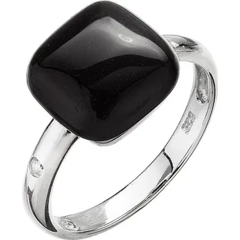 Oblečení a móda Evolution Group Stříbrný prsten s onyxem 15032.3 Velikost: 54 (průměr 17,2mm)