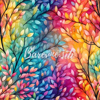 Úplet, Drobné lístečky na duhové (E) (Top kvalitní úplet Bella digitisk)