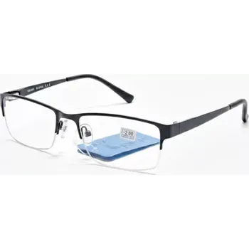 Brýle na čtení Dioptrické brýle na dálku SURGLASS DE LUXE TR-230, černé kovové unisex, dioptrie -2.00 (dioptrické brýle -2,0 | brýle na dálku | brýle na krátkozrakost | brýle mínusové | dálkové brýle | mínus brýle | do dálky brýle | pracovní brýle do dálky | levné)