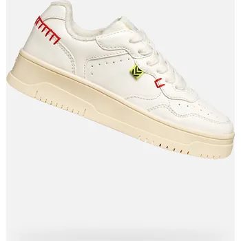 Dívčí obuv Krémové dívčí tenisky Geox Lestrella - Holky GEOX bílá | krémová 3424177