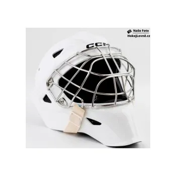Sada vybavení pro hokejového brankáře Maska CCM Axis XF SR, Velikost SR L (58,5 - 63 cm), Barva Bílá