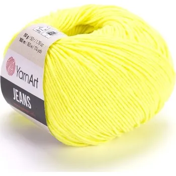 Příze Příze Yarn Art Gina (Jeans) neonově žlutá