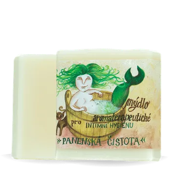 Mýdlo Přírodní mýdlo Panenská čistota Retro obal