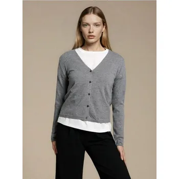 Dámský svetr Sinsay - Kardigan s příměsí vlny a viskózy - šedá - 239GT-85M - 239GT-85M-M