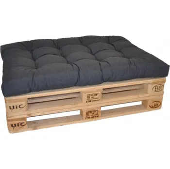 Podsedák Axin Trading s.r.o. Sedák na paletu 120x80 tmavě šedý melír