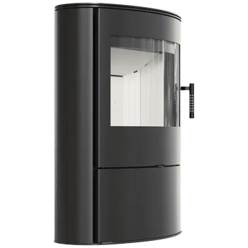 Krbová kamna Ocelová kachlová kamna na dřevo AB/S/2/ROLLO 10 kW, průměr 150 KOZA/AB/S/2/ROLLO