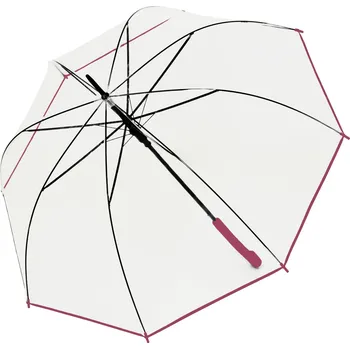 Deštník Derby Hit Long Automatik Transparent Pink