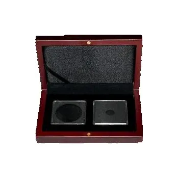 Univerzální hnědá krabička pro dvě mince do váhy 1 unce