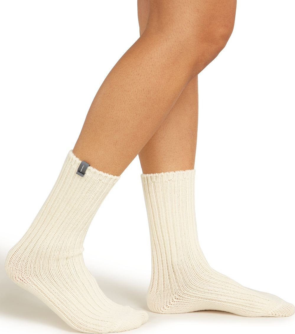 Unisex merino městské ponožky ICEBREAKER U Ski Lodge Crew, Undyed velikost: 42,5-49 (LXL)