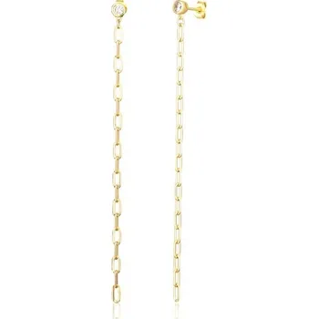 Náušnice Náušnice JVD SVLE1686X61GO00 stříbrné