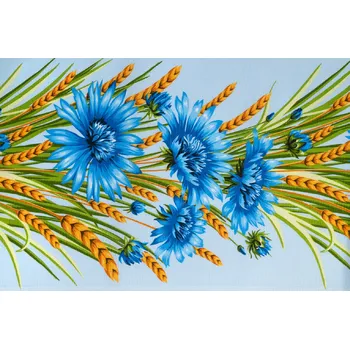 Vaflovina na utěrky modré chrpy