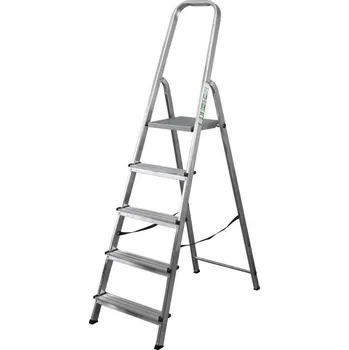 Železářství Žebřík domovní 150kg 4 stupně (s podestou), 3,7 kg, 1396 mm, 780 mm 1/36 - S-40534