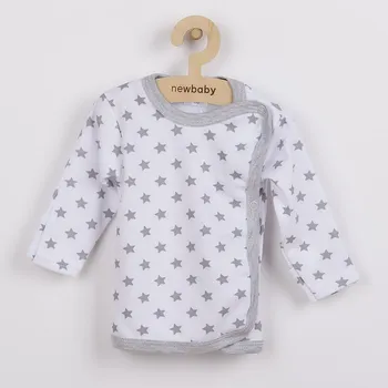 Kojenecká košilka New Baby Classic II šedá s hvězdičkami - 56 (0-3m)