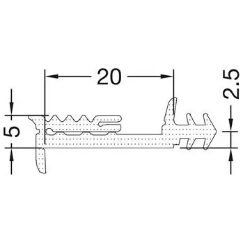 GUTMANN těsnění pod sklo vnitřní plast ATPK černý ( 2020/5 N )