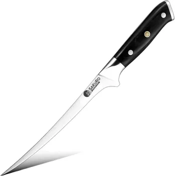 Kuchyňský nůž Hanzo Black DE SaKuRo 19 cm Vykošťovací nůž 19 cm
