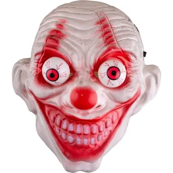 Karnevalová maska Funny Fashion Maska hororový klaun s očima na pružinách