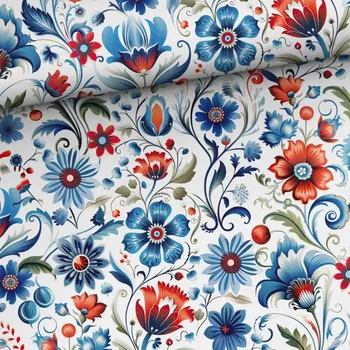 Úplet Folklór Nordic (E) (Hebké bavlněné úplety s elastanem )