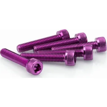Motodoplněk Šrouby PUIG ANODIZED 0185L fialová M5 x 25mm (6ks)