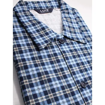 LUIZ Pánské pyžamo na knoflíky -Flanelové- Jirka 129 II.JAKOST Velikost: 66