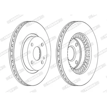 Brzdový kotouč Brzdový kotouč FERODO DDF1105C