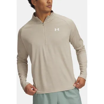 Pánské tričko Pánské tričko Under Armour UA Tech Textured 1/2 Zip 1382797-299 Hnědá LG