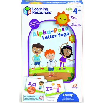 Výuková hračka Learning Resources - Jóga s písmeny Alpha-Pose™