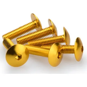 Motodoplněk Šrouby PUIG ANODIZED 0689G žlutá M6 x 25mm (6ks)