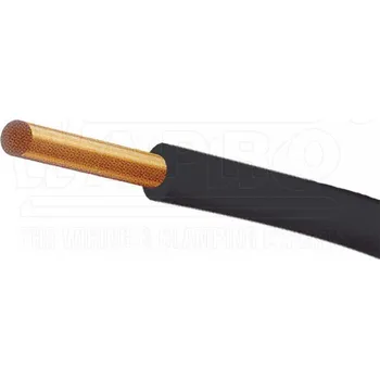 elektrický kabel vodic CY 10 černý H07V-U