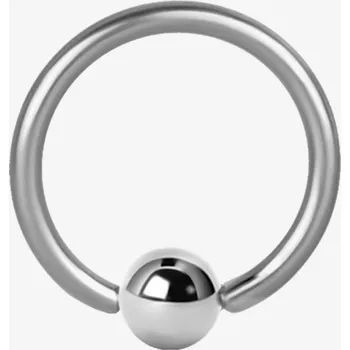Piercing Piranha ocelový segmentový kroužek BCR stříbrný :: 0,8 x 8 mm