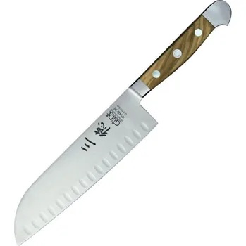 Kuchyňský nůž Güde die Messer Nůž Santoku Alpha Oliva Güde Solingen 18 cm
