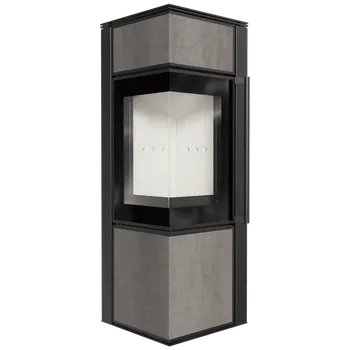 Krbová kamna Ocelová kamna na dřevo KRATKI TORA/S 8 kW, průměr 150 křemenný sintr NATURALI PIETRA DI SA TORA/S/Q/N/P/D/S/G