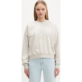 Dámská mikina Mikina adidas Cozy dámská, béžová barva, s aplikací, KA9950 12X, vel. XL