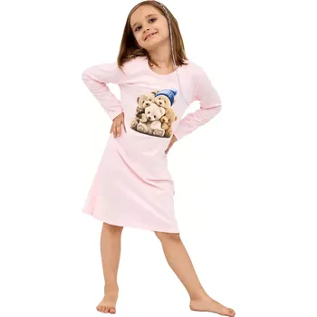 Dámská noční košile Dětská noční košilka Kids Bears2 sv.růžová velikost 122/128