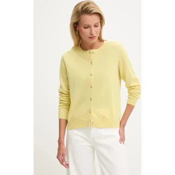 Dámský svetr Kardigan z merino vlny Answear.LAB dámský, žlutá barva WA25-SWD024 11X, vel. XL