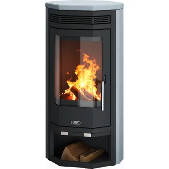 Krbová kamna ABX - Baltik 4 (černý korpus, opláštění mastek, včetně horní desky)