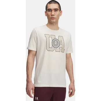 Pánské tričko Under Armour UA COLLEGE CREST LOGO SS- 6005611-279 Hnědá LG