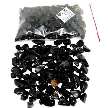 Přírodní kámen Turmalín skoryl chips 7-12 mm, balení 250 g