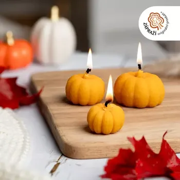 Svíčka Tvoje Svíčka Sada 3ks včelích dýniček