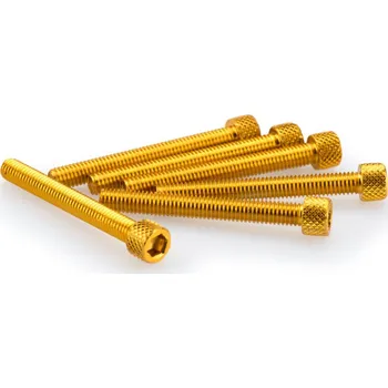 Motodoplněk Šrouby PUIG ANODIZED 0421G žlutá M6 x 50mm (6ks)