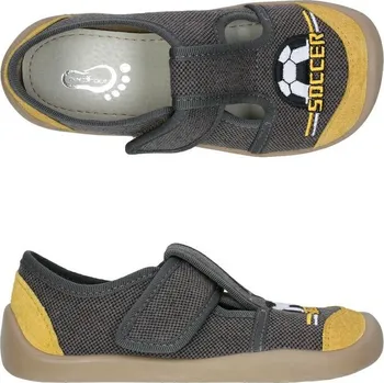 Chlapecké bačkory Bačkůrky plátěnky 3F 3BS3/18 bar3foot super flexi fotbalový míč barefoot velikost: 29