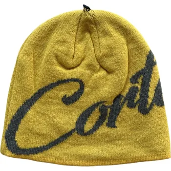 Čepice Corteiz Strike Skully Yellow/Grey Velikost: ONE SIZE