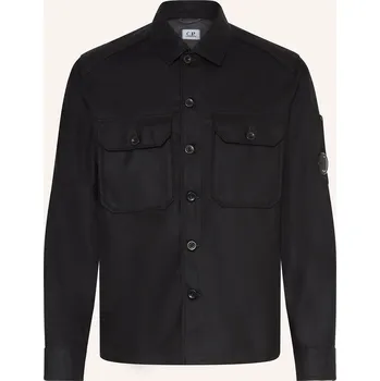 Pánská košile C.P. Company Pánská Flanelová Svrchní Košile, černá, 50