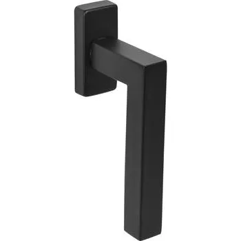 Okenní klika MARCHESI okenní klika MALMÖ hranatá rozeta, nerez černý matný